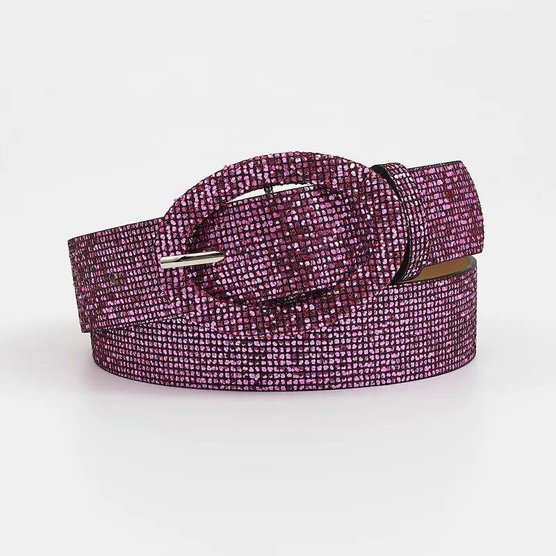 

Fashion Sequin Waist Belt Women Casual Waistband For jeans Trousers Pants Pin Bucke Coat Dress Corset Belt Clothes Accessories