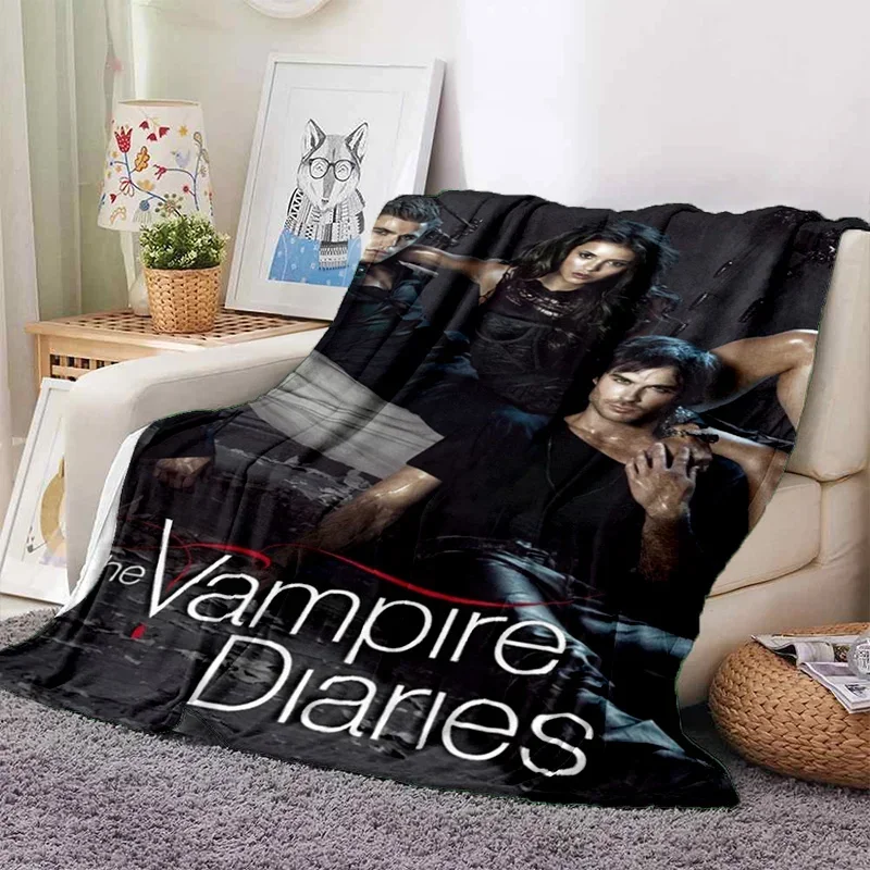 Description Picture 6 of itemThe Vampire Diaries Damon Salvatore Soft Flannel Blanket for Beds Bedroom Sofa Picnic,Throw Blanket for Outdoor Leisure Nap Gift
