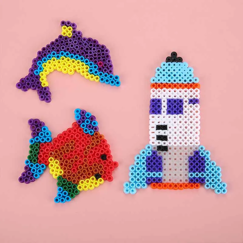 72/48 Colors 5mm /2.6mm Set Iron Melting Beads Pixel Art Puzzle for Kids Hama Beads Diy 3D Puzzles Handmade Gift Fuse Beads Toy 5