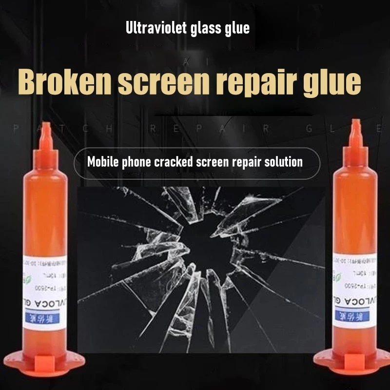 Colle UV optique transparente 5ml, outil de réparation de fenêtre