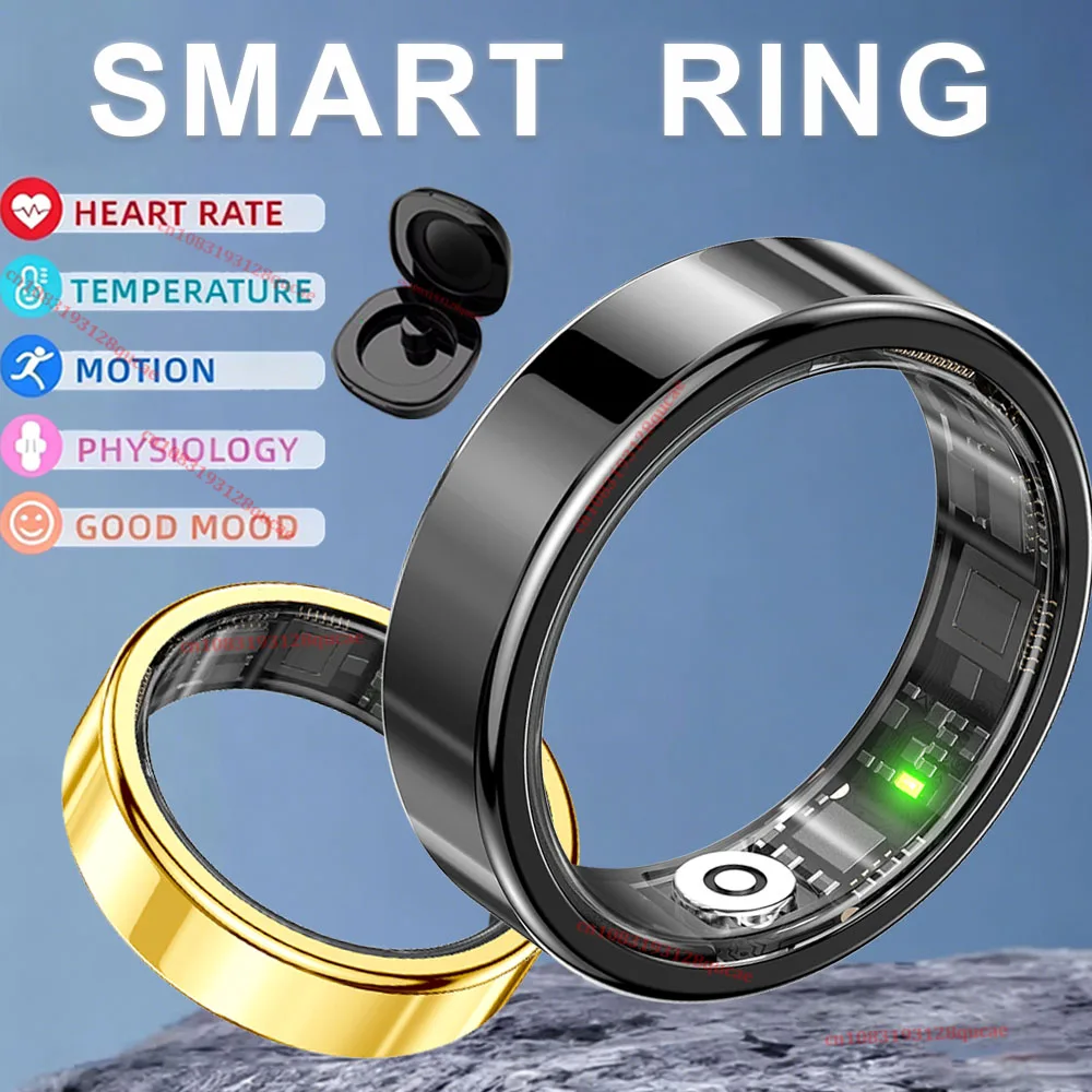 2026 New Smart Ring Heart Rate Blood Pressure Sleep Monitoring Motion Tracking IP68 Waterproof Men Women Smart Ring Holiday Gift 1
