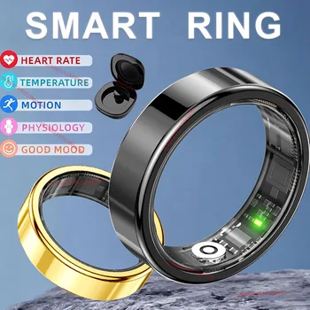 2026 New Smart Ring Heart Rate Blood Pressure Sleep Monitoring Motion Tracking IP68 Waterproof Men Women Smart Ring Holiday Gift 1