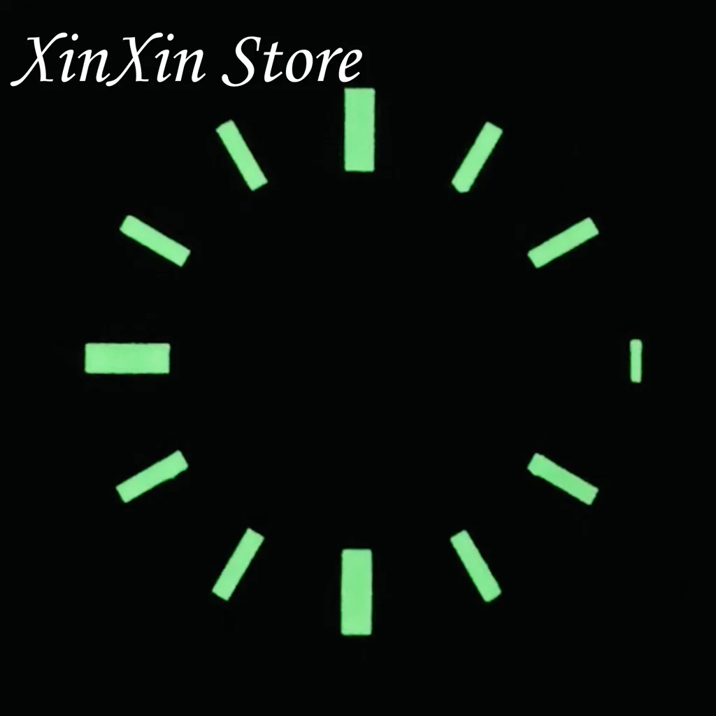 Green Luminous Mechanical Diver's Watch Accessory - 28.5mm Dial Diameter, High Quality