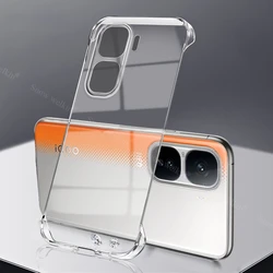 Frameless Slim Clear Hard Plastic Phone Case Back Cover - IQOO Neo 7 Speed (Transparency)