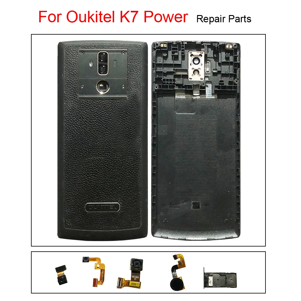 Battery Back Cover Door for Oukitel K7 Power Phone Battery Housings, Frames Case, Camera,Sim Card Slot,Mobile Phone Repair Parts
