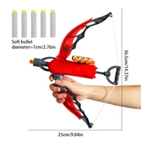 Children Shooting Equipment Toys Set Bow Arrow Crossbow Gun Outdoor Sports LED Light Mini Soft Bullet Gun Boy Shooting Toy Game 2