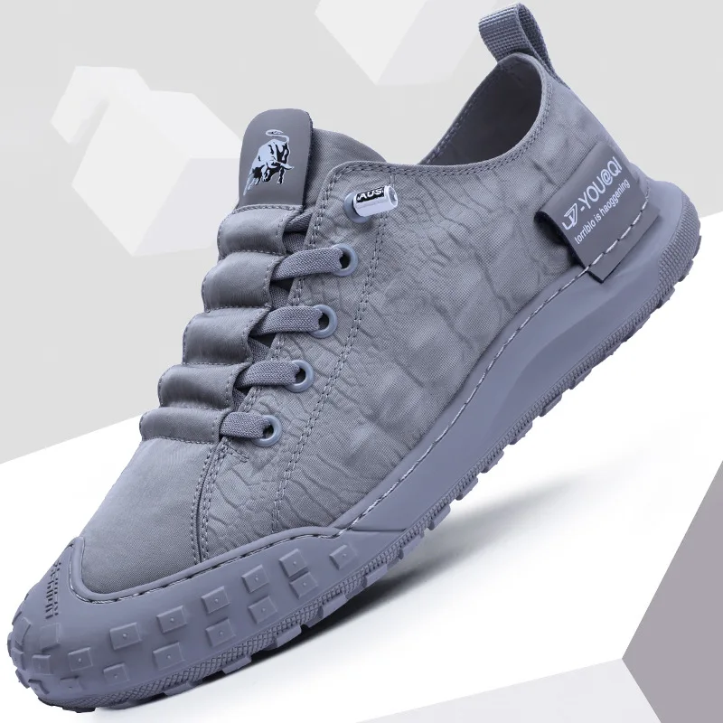 Men's canvas shoes men's retro Hong Kong Tide tide wild low youth sports flat student shoes men's casual shoes 2023 2