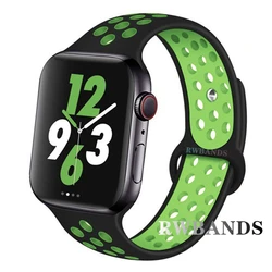 Breathable Sport Strap - 44 45 49(11 - 46)mm ML (9 black and green)