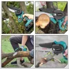 YOFIDRA 3000W 6 Inch Electric Chain Saw Mini Cordless Handheld Pruning Chainsaws Wood Cutting Power Tools For Makita 18V Battery 2