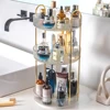 360 Degree Rotating Makeup Organizer Light Luxury Skincare Holder Rack Versatile Space-Saving for Dressing Table Washing Table 5