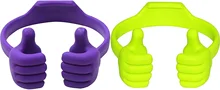 

Honsky Thumbs-up Phone Stand for Tablets, E-readers and Smart Phones - 2 Pack - Green, Purple