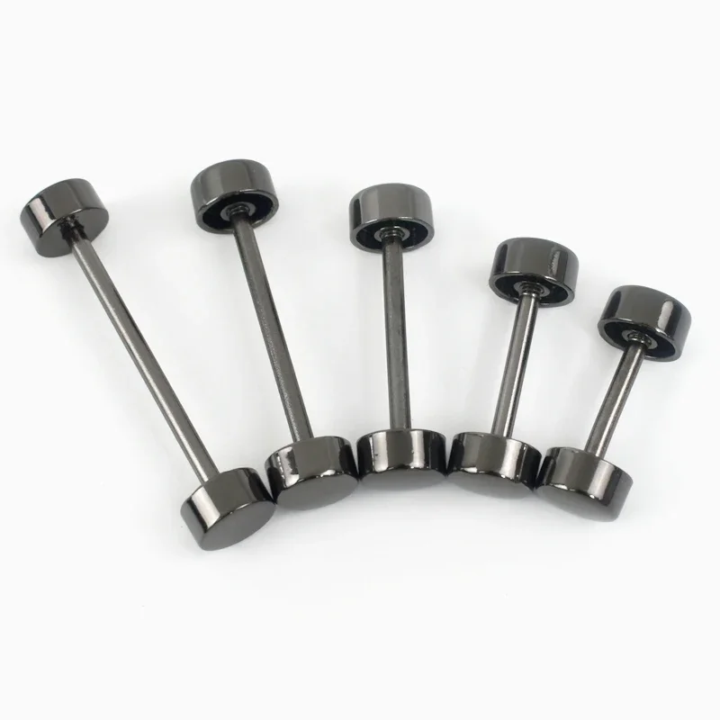 Set of 10 Metal Double Cap Screw Rivets for Leather Crafting and Repair
