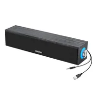 New Long Strip USB Wired Bluetooth Dual Speakers Wooden Small Speaker Computer Notebook Sound Bar Desktop Heavy Bass - Image 2