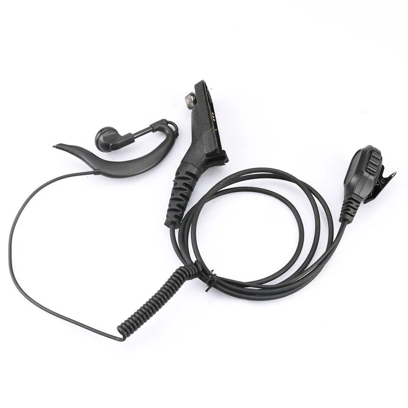 Curve Ear Hook Earpiece Mic Headset for Motorola XIR P8268 P8260 P8200 APX6000 APX2000 APX7000 XPR6300 MTP6550 Walkie Talkie