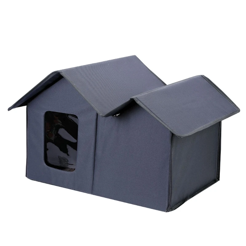 

Cat Villa House Outdoor Dog Collapsible House WaterproofOxford Dog Kennel Scratchproof Sleeping Bed Pet Shelter Cave