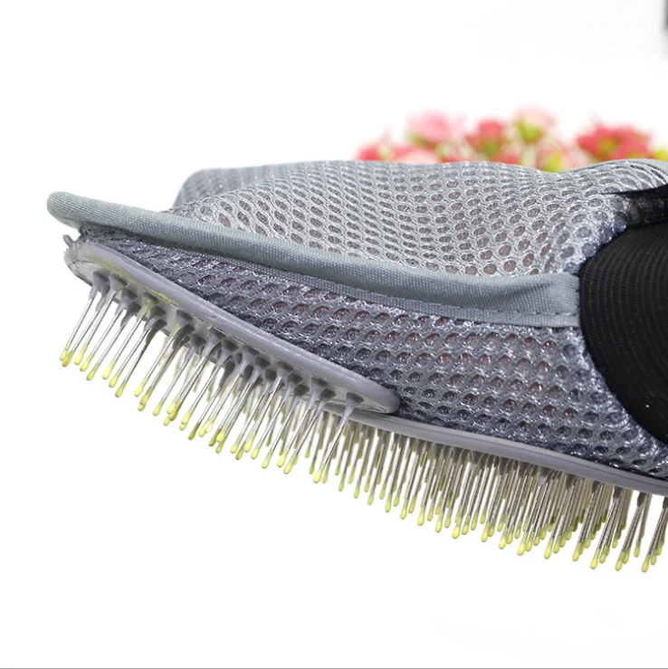 Pet Grooming Gloves Cat Grooming Brush for Dog Cat Medium-Long Hair