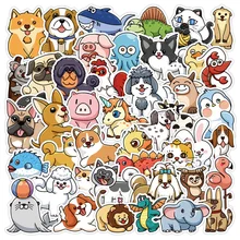 

10/30/50PCS New Animal Stickers Cute Graffiti Stickers Car Luggage Water Cup Refrigerator Waterproof Stickers Wholesale