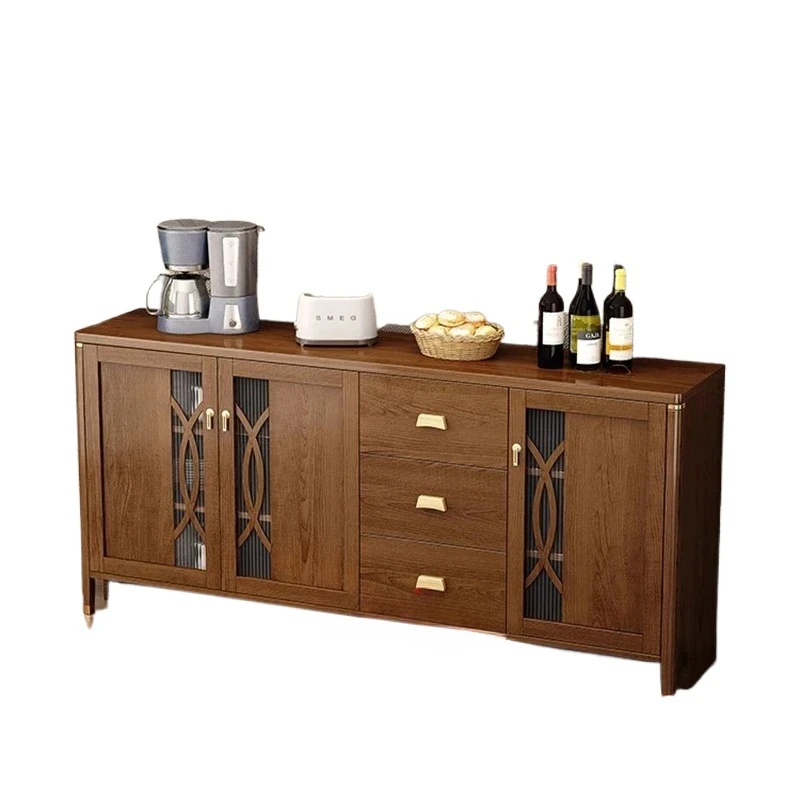**Kitchen Island Sideboard Home Entrance Cabinet Storage Board Wooden Locker Cuisine Showcase Table Shelf Mobile Cucina Furnitur