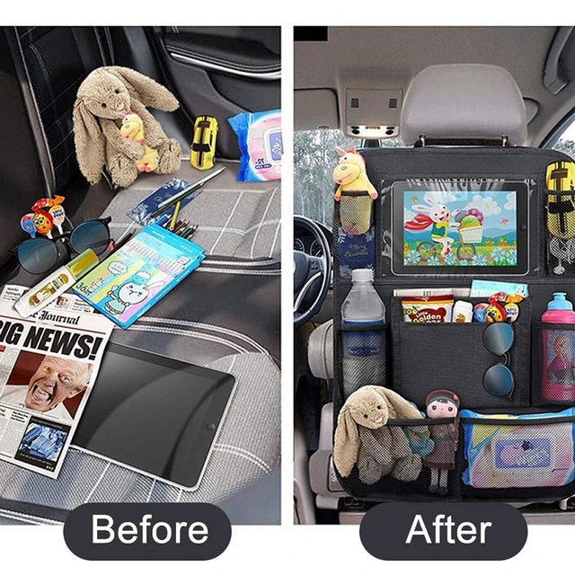 Car Universal Seat Back Organizer Multi-Pocket Storage Bag Tablet Holder  Automobiles Interior Accessory Stowing Tidying - AliExpress