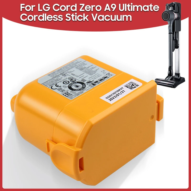 

Replacement Vacuum Cleaner Battery 5.1Wh For LG Cord Zero A9 Max A9 Plus A9 Ultimate A9MULTI A9MULTI2X A9PETNBED EAC63382208