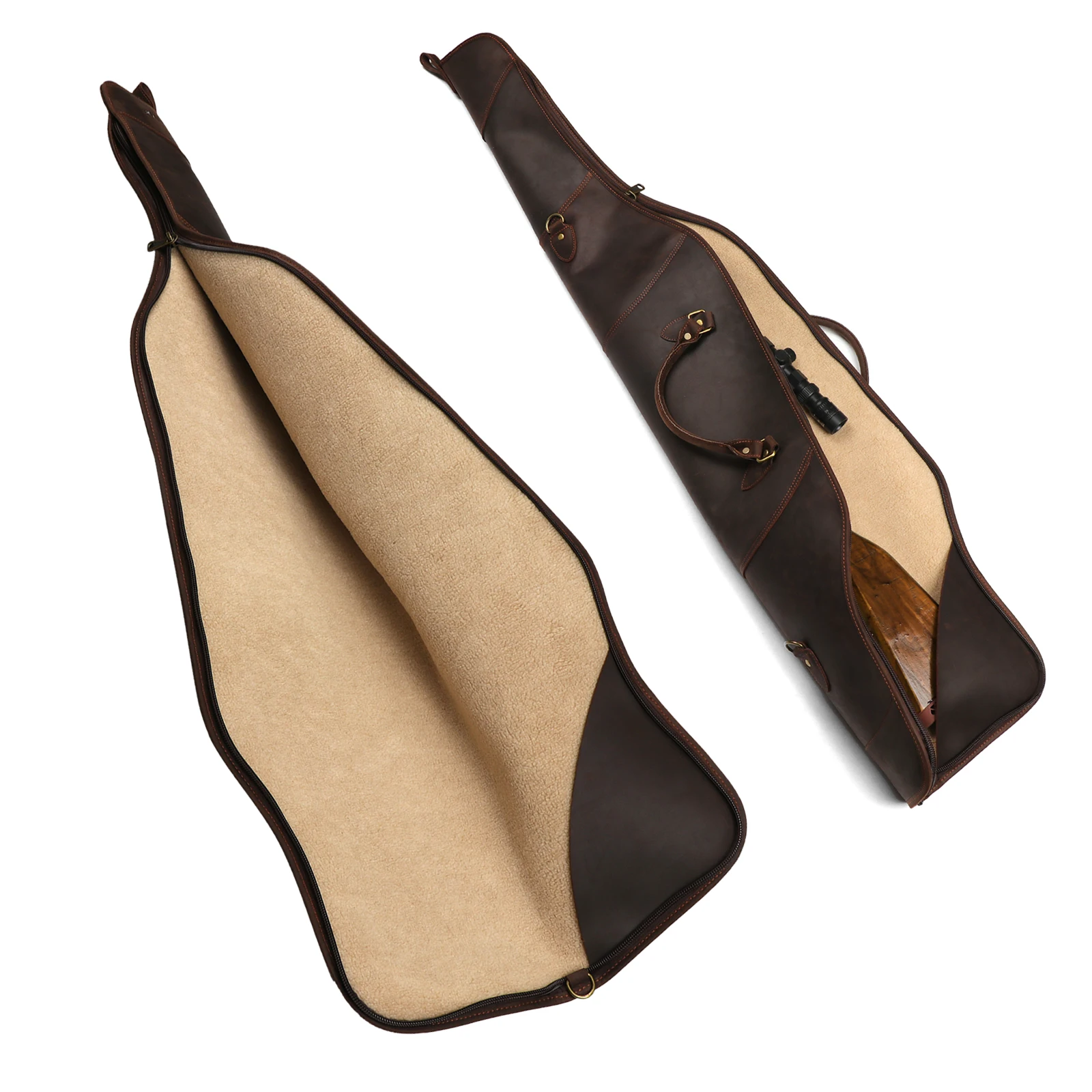 Tourbon-Tourbon- Sac de transport pour fusil en cuir PU 123 cm. - Etuis à munitions (13352699