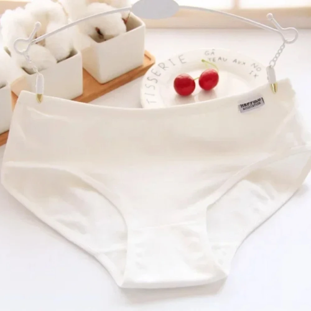7 Pack Cotton Panties for Women Soft Breathable Solid Briefs Everyday Underwear Comfortable