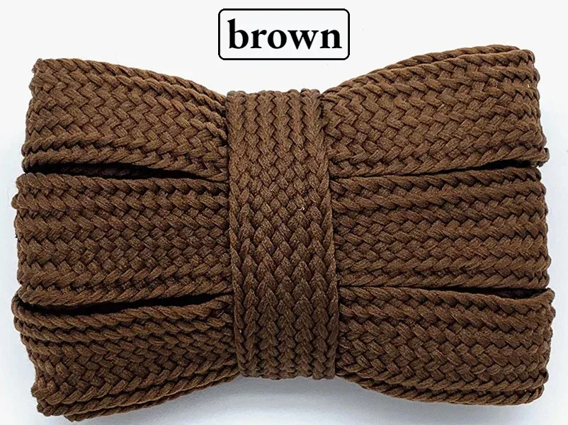 Premium Quality Colored Flat Soft Laces for Sneakers - 2cm Wide, Thickened Design
