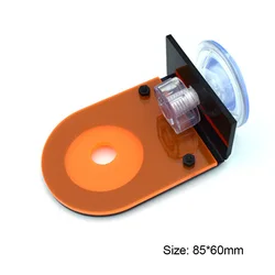 Fluorescent Coral Frag Plug Holder - Acrylic Reef Stand & Aquarium Decoration (Orange 1 Plug Hole)