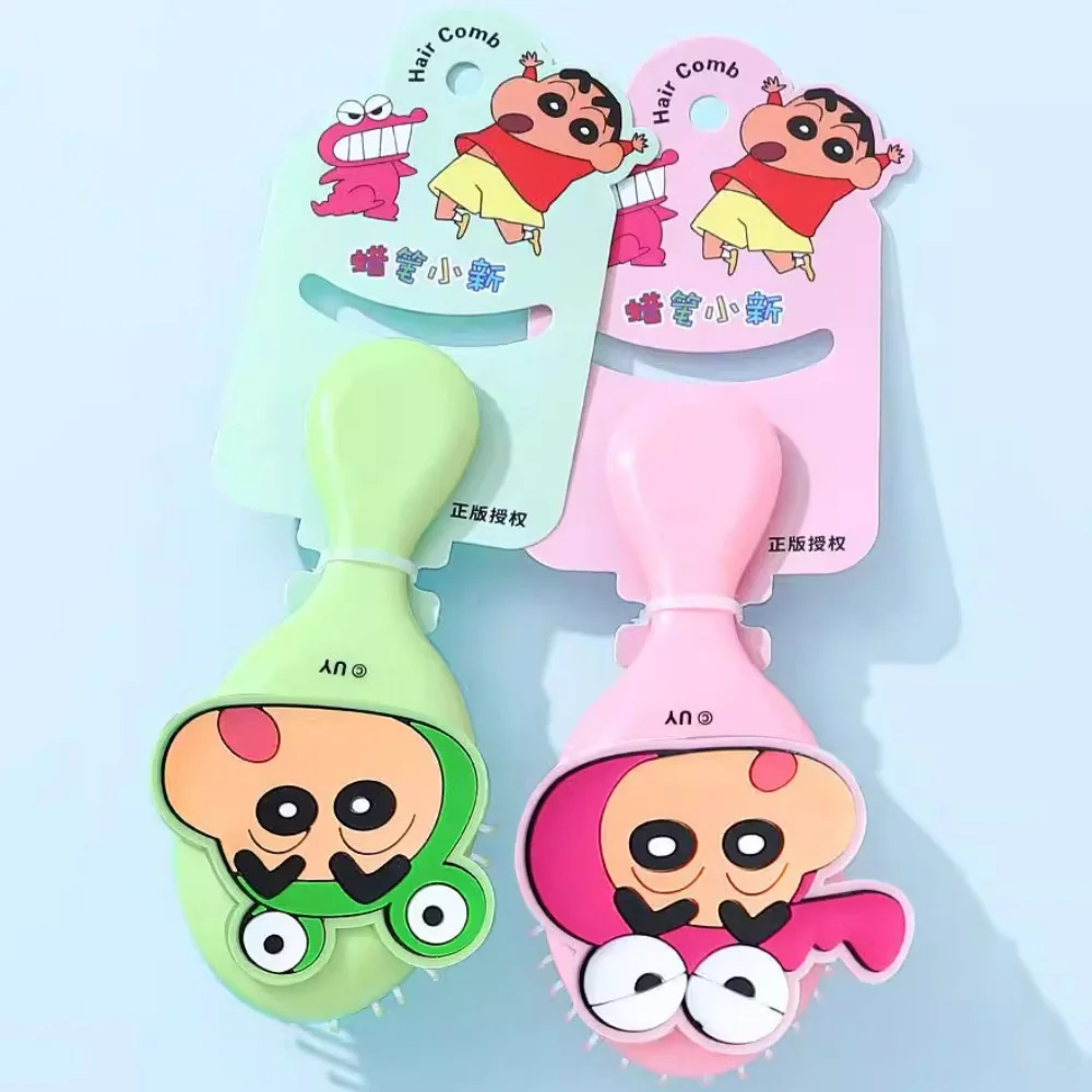 Crayon Shin-Chan Cute Cartoon Folding Mirror Comb – Portable Personal Care Cushion Comb Gift