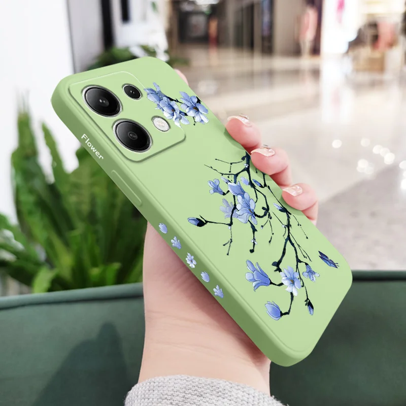 Blooming Orchid Liquid Silicone Phone Case Cover
