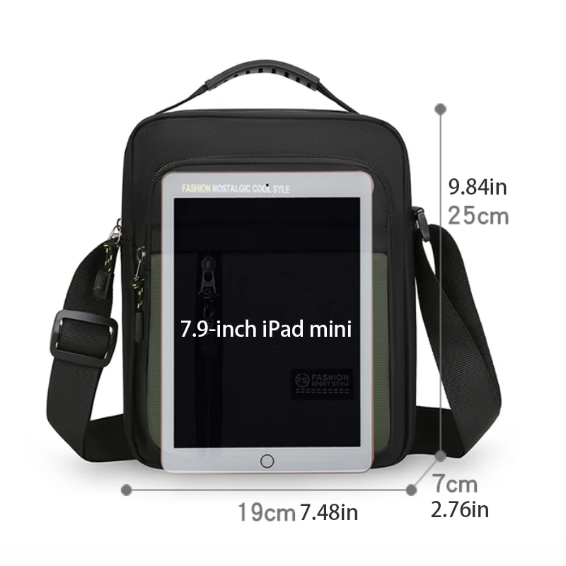 Men's Fashion Crossbody Bag - Adjustable Shoulder Strap, Multi Pocket Business Leisure Shoulder Bag, Suitable for Daily Commutin