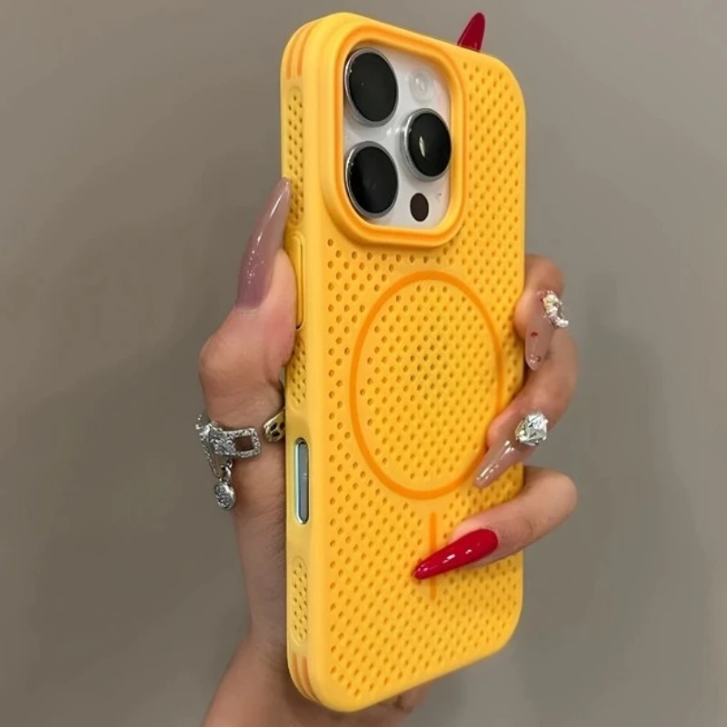Deluxe Magnetic Heat-Dissipating Candy Phone Case with Bumper Back Cover