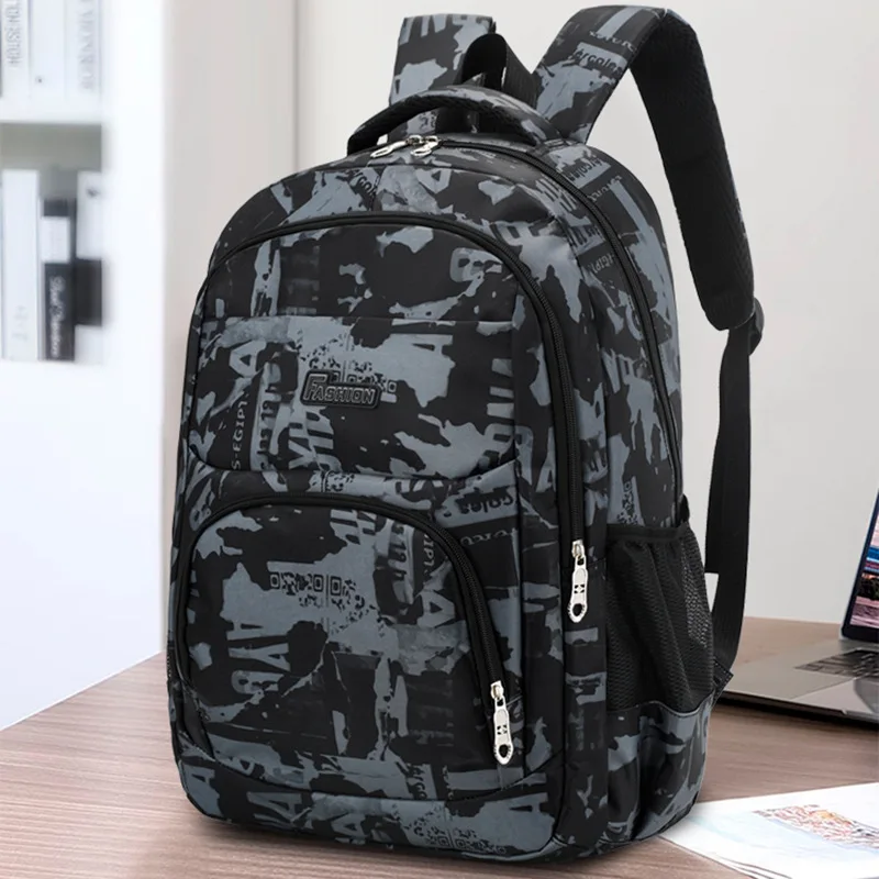 School Bags 2024 for Teenagers Travel Camouflage Large Capacity Boys Printing Men Backpack Rucksack Kids Cute Bookbag Mochilas