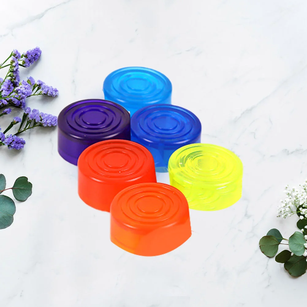 

Guitar Effect Pedal Button Topper Effect Nail Cap Anti- Colorful Protection Cap for Guitar Pedal Effect