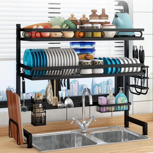 Kitchen bowl dish drying rack cabinet tray tabletop ware drainage storage  box home accessories organizer - AliExpress