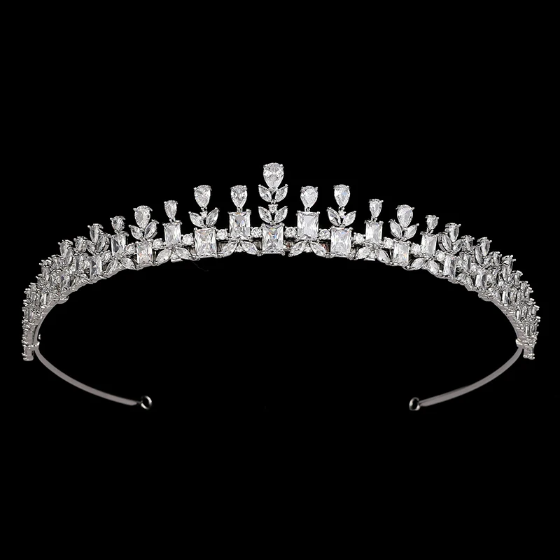 

Tiaras And Crown HADIYANA Gorgerous Women Wedding Bridal Hair Accessory Fashion Party Hair Jewelry BCY6014 Corona Princess