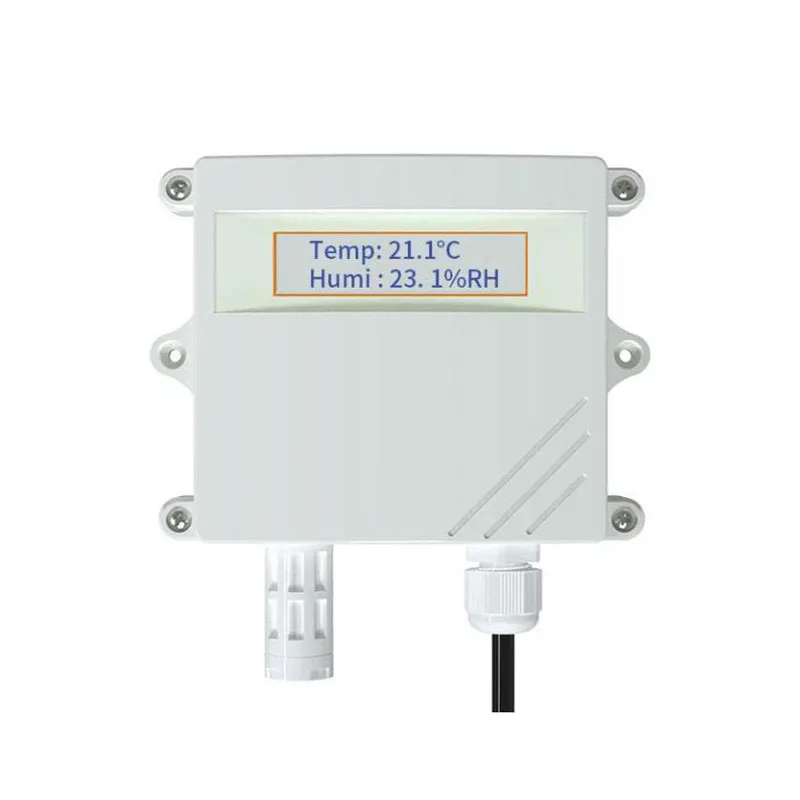 고정밀 온도 및 습도 트랜스미터 센서, RS485 무선 벽걸이 산업용, 0-5V, 0-10V, 4-20mA