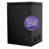 3.5 Cu Ft Chest Freezer 2 Removable Baskets  Quiet Compact Freezer 7 Temperature Settings - Black 1