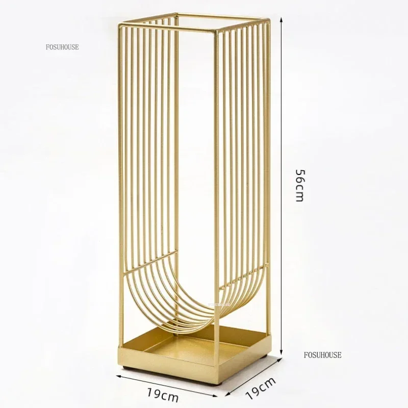 Modern Minimalist Storage Racks for Umbrellas Hotel Lobby Office Light Luxury Umbrella Stands Entrance Umbrella Storage Bucket