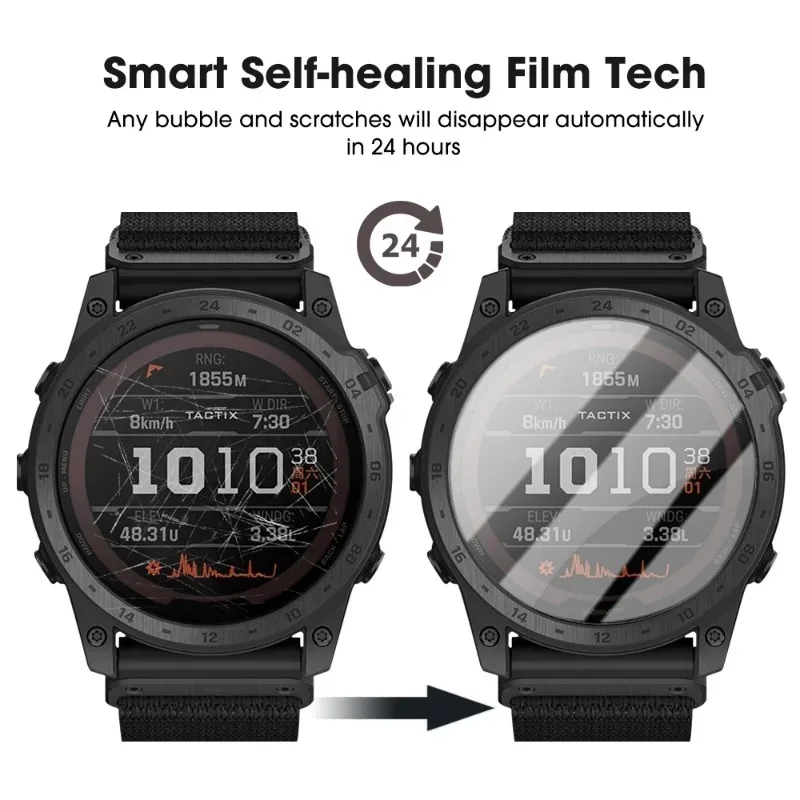 For Garmin Tactix 7 AMOLED HD Hardness Tempered Glass for Garmin Tactix 7 AMOLED Anti-scratch Screen Protector Smartwatch Glass