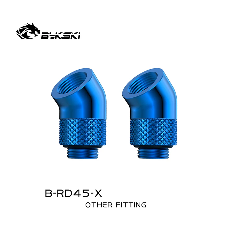 Bykski 2pcs/lot 45 Degree / 90 Degree 360 Rotary Compression