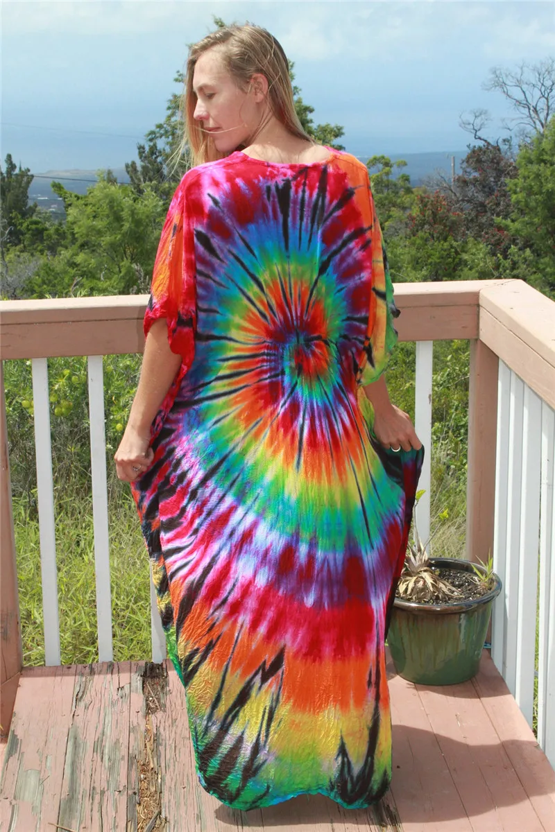 Fashion Casual Striped Print Long Dresses Women Bohemian V-neck Bat Sleeve Loose Slit Beach Dress Summer New Beachwear Vestidos 67 Fashion Casual Striped Print Long Dresses Women Bohemian V-neck Bat Sleeve Loose Slit Beach Dress Summer New Beachwear Vestidos