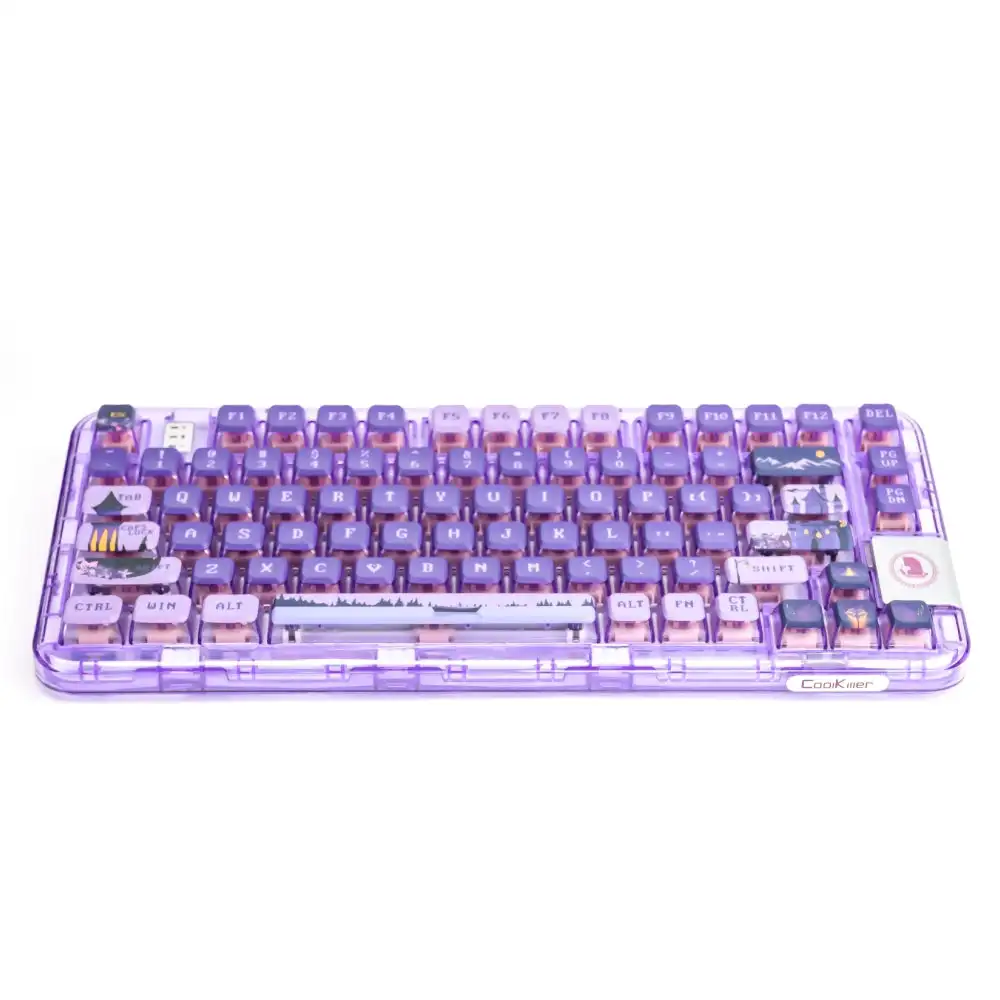 CoolKiller CK75 Hot-Swap Bluetooth 2.4G Wireless RGB Purple
