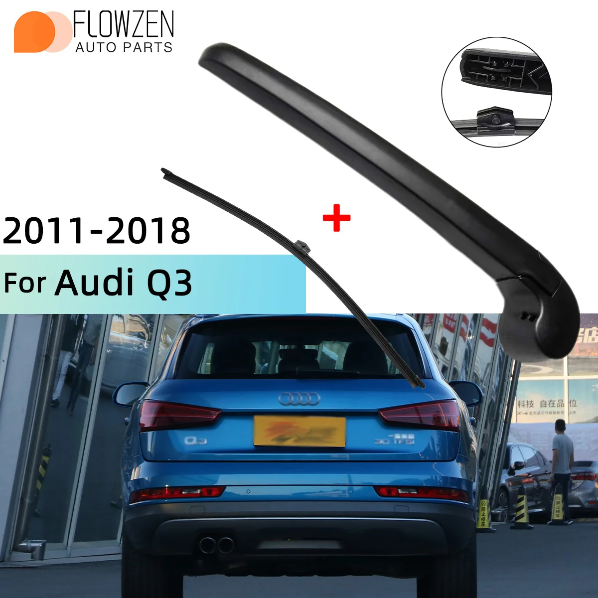 Rear Windscreen Wiper Blade and Arm Cleaning Accessory