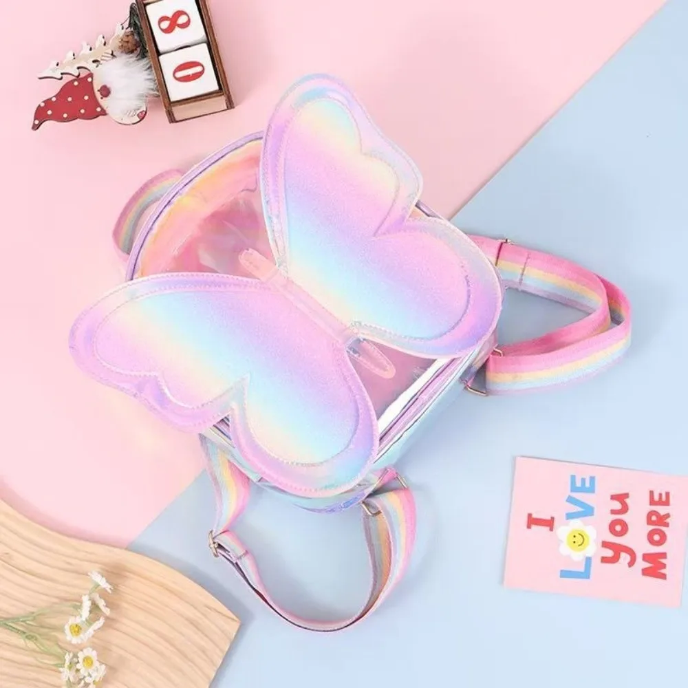 New Laser Butterfly Design Girls Backpack Cute Fashion Kids Backpack Lightweight Large Capacity Kindergarten Backpack 5