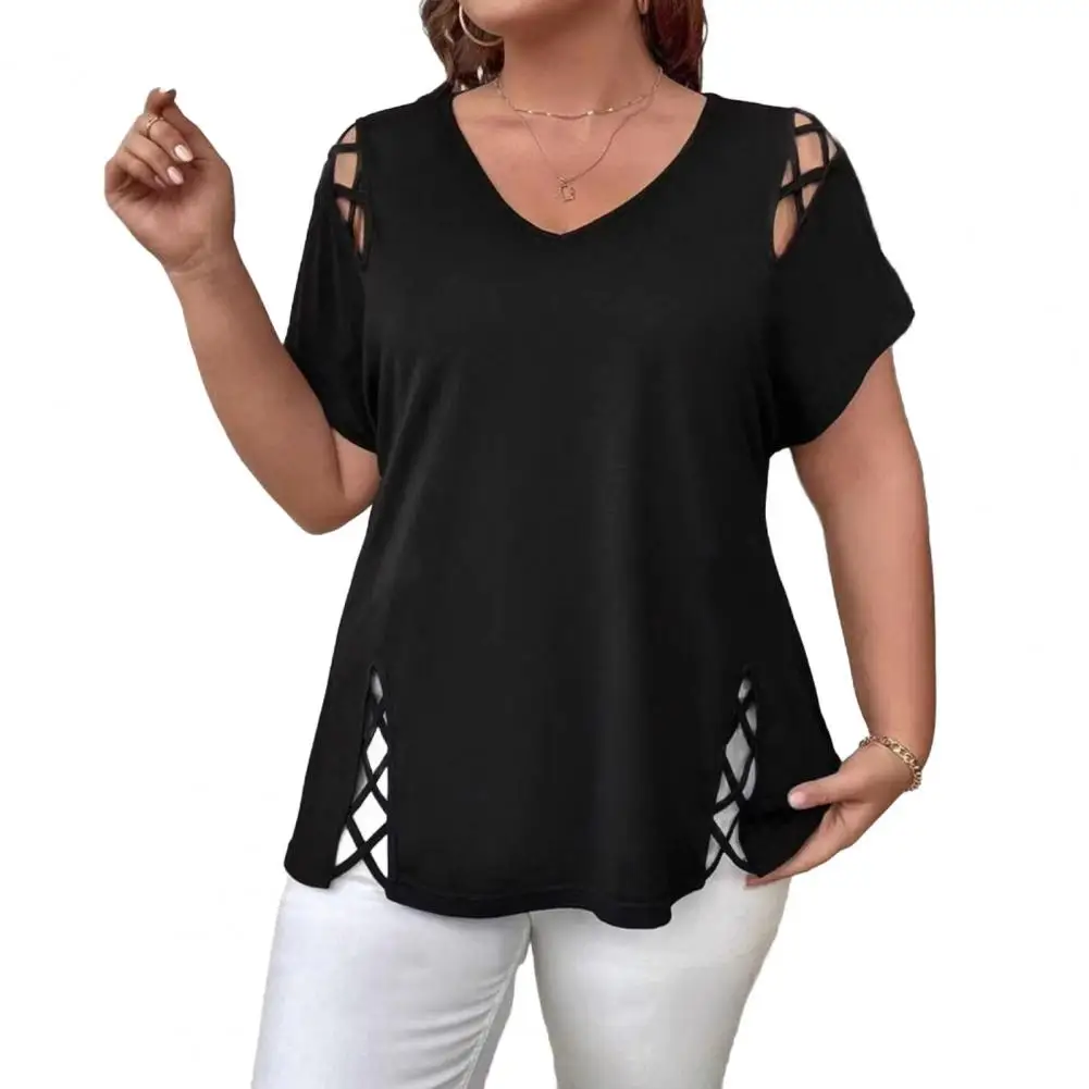 Dailiup Camisetas De Manga Corta Con Cuello En V Para Mujer