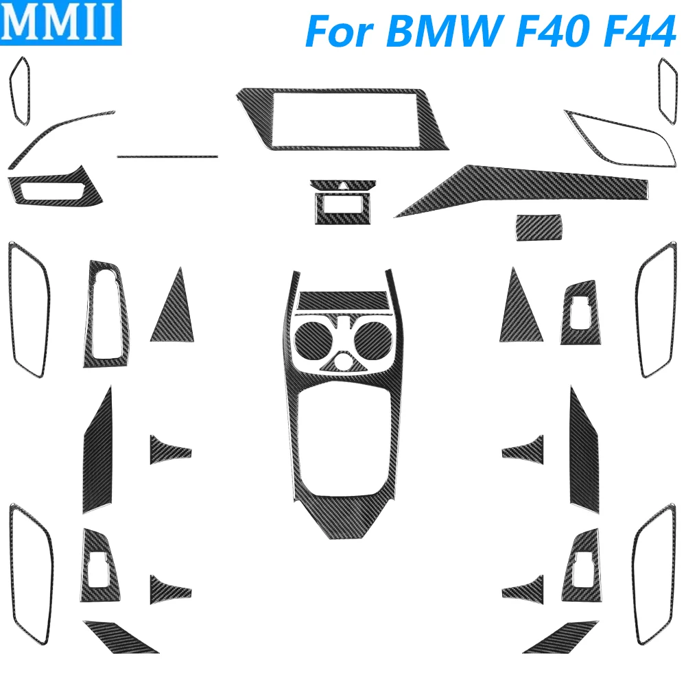 BMW 1 시리즈 F40 2 시리즈 F44 2020-2024 카본 파이버 센터 콘솔 기어..