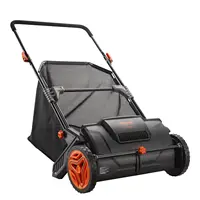 VEVOR Push Lawn Sweeper, 21-inch Leaf & Grass Collector, Strong Rubber Wheels & Heavy Duty Thickened Steel Durable to Use with L 1