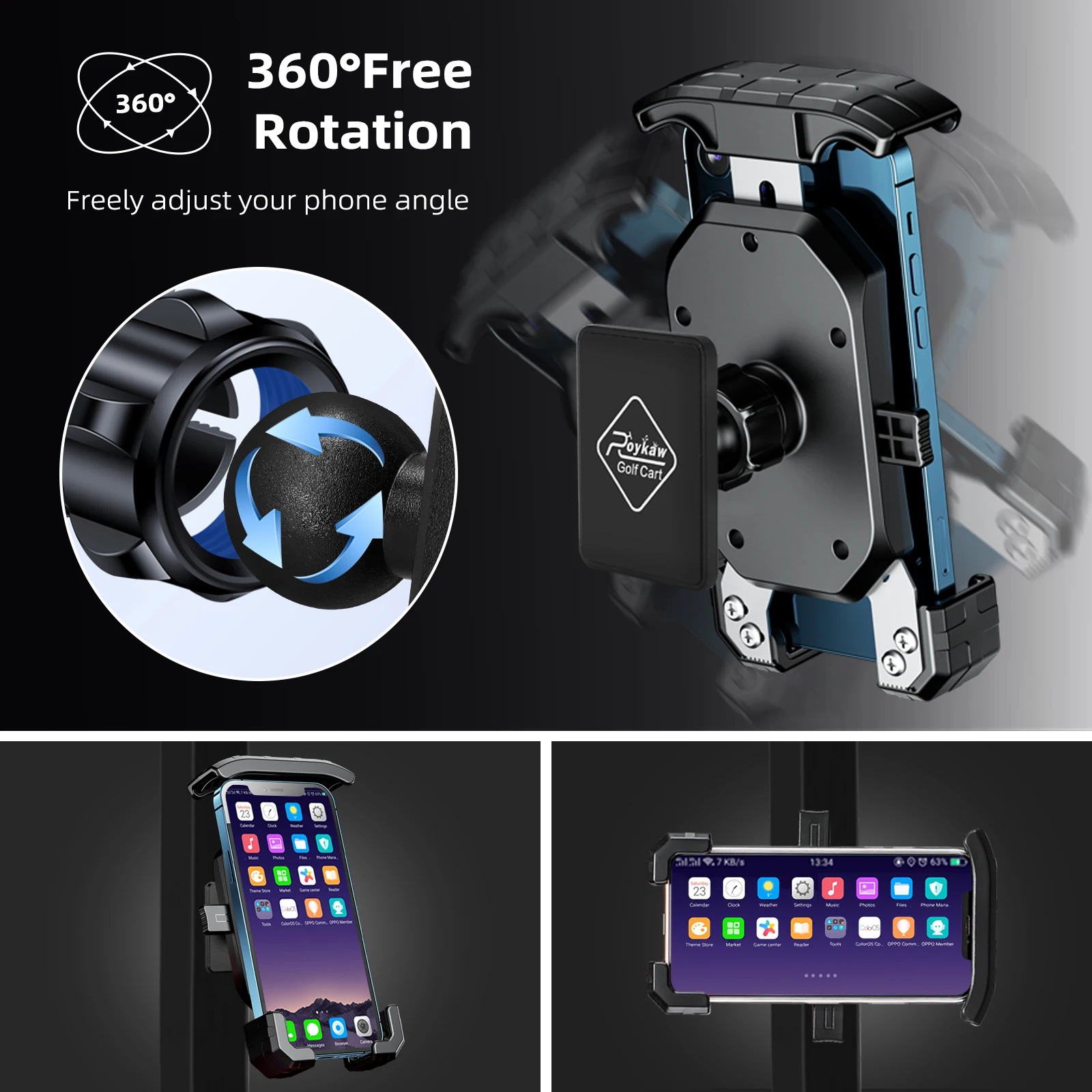 Magnetic Phone Holder Mount for Golf Carts