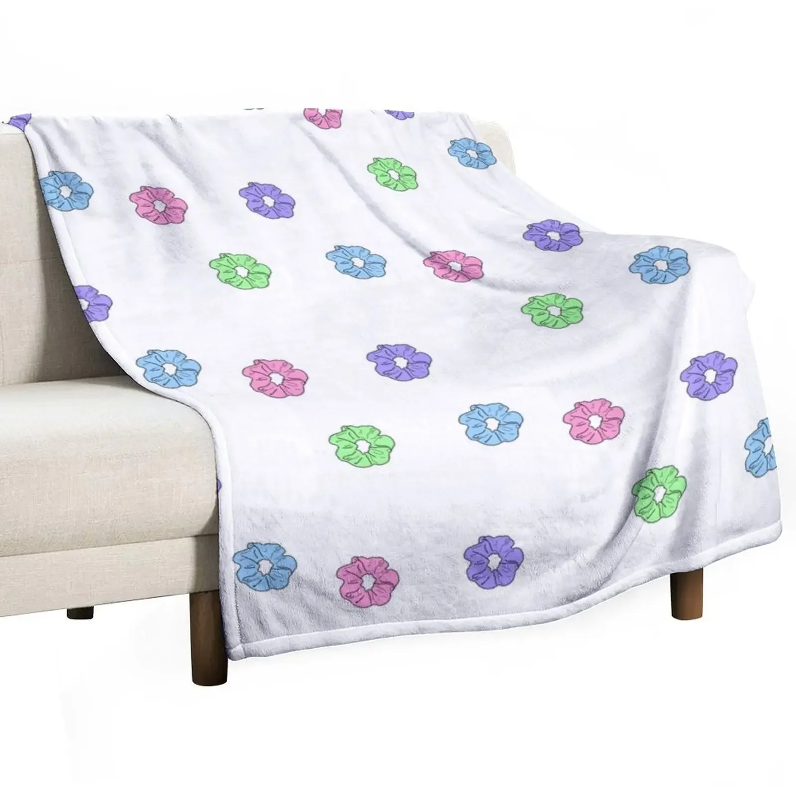 

“Scrunchie” sticker pack Throw Blanket Beautifuls Luxury Designer for winter Blankets